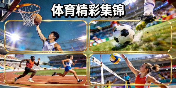 体育精彩集锦视频缩略图 - 展示多个精彩瞬间